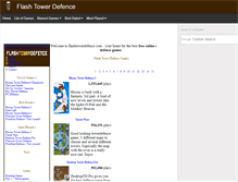 Tablet Screenshot of flashtowerdefence.com